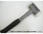 Náhradní hlavy - pár bílé umělohmotné vyměňovací hlavy