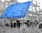 Plachty 8x12m - 250gr/1m2 modr� (s UV stabiliz�torem)